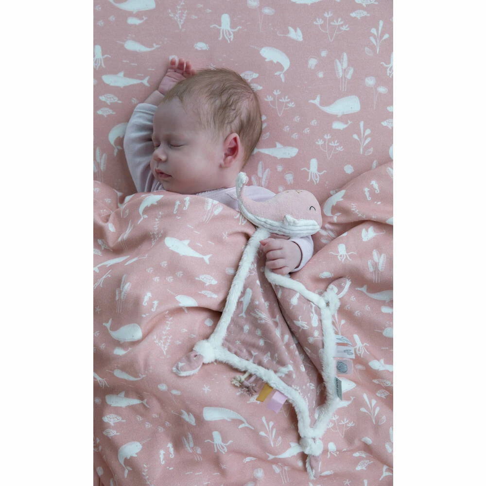 Little Dutch Walvis Knuffeldoek - Roze 5 Little Dutch Walvis Knuffeldoek - Roze - Afbeelding 3