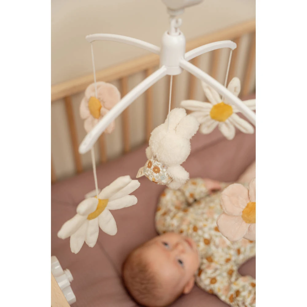 Nijntje X Little Dutch Vintage Little Flowers Muziekmobiel 5 Nijntje X Little Dutch Vintage Little Flowers Muziekmobiel - Afbeelding 3