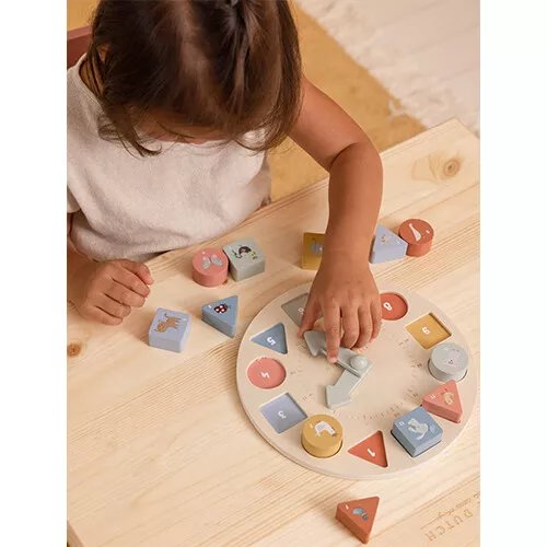 Little Dutch Educatieve Puzzelklok 7 Little Dutch Educatieve Puzzelklok - Afbeelding 5