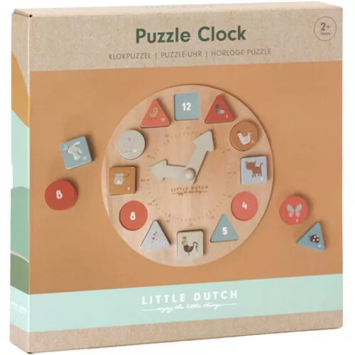 Little Dutch Educatieve Puzzelklok 4 Little Dutch Educatieve Puzzelklok - Afbeelding 2