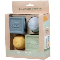 Little Dutch Sensorische Blokken En Ballen - Ocean - 4st -Little Dutch little dutch blokken en ballen ocean 4st 4