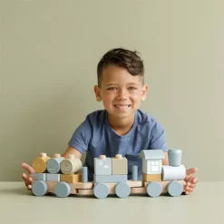 Little Dutch Blokkentrein Ocean - 17-delig -Little Dutch little dutch blokkentrein ocean 5 1