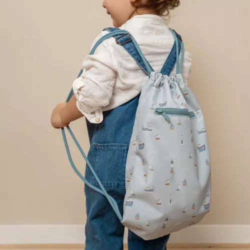 Little Dutch Gymtas Met Trekkoord - Sailors Bay Blue - Afbeelding 5