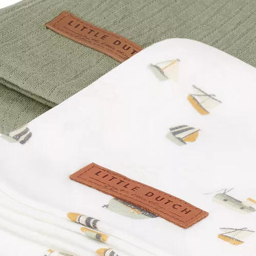 Little Dutch Hydrofiele Doeken 70x70 Cm - Sailors Bay - 2st - Afbeelding 2