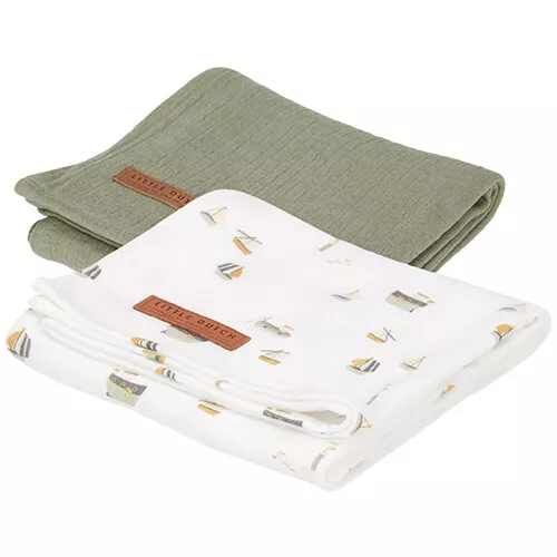 Little Dutch Hydrofiele Doeken 70x70 Cm - Sailors Bay - 2st