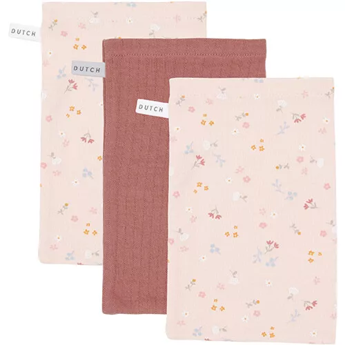Little Dutch Hydrofiele Washandjes Little Pink Flowers - 3st