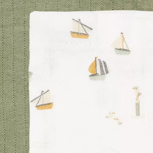 Little Dutch Hydrofiele Washandjes Sailors Bay - White - 3st 4 Little Dutch Hydrofiele Washandjes Sailors Bay - White - 3st - Afbeelding 2