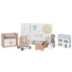 Little Dutch Poppenhuis Babykamer - 11-delig