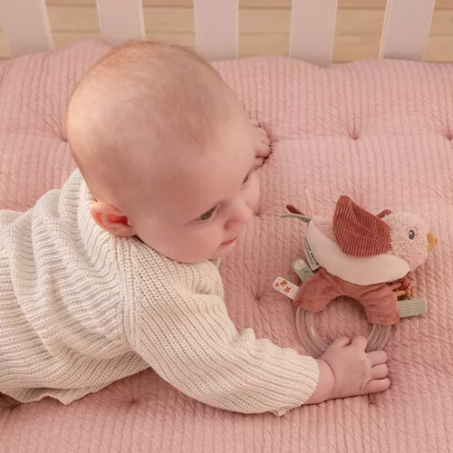 Little Dutch Rammelaar Vogel - Flowers & Butterflies 4 Little Dutch Rammelaar Vogel - Flowers & Butterflies - Afbeelding 2