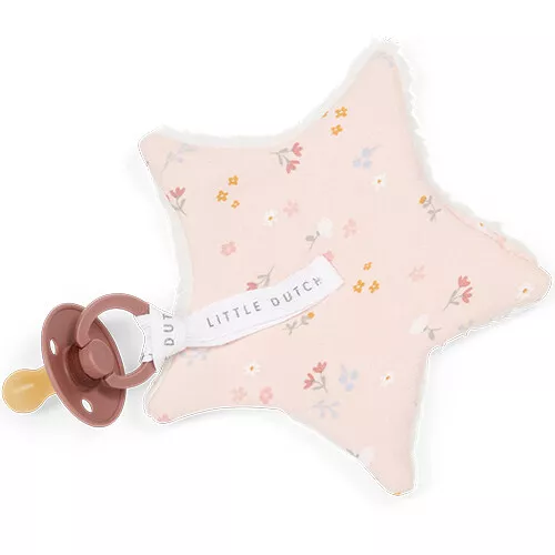 Little Dutch Speendoekje Little Pink Flowers 4 Little Dutch Speendoekje Little Pink Flowers - Afbeelding 2