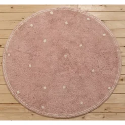 Little Dutch Vloerkleed Dot - Pure Pink - Ø 110 Cm -Little Dutch little dutch vloerkleed dot pure pink 110 cm 3