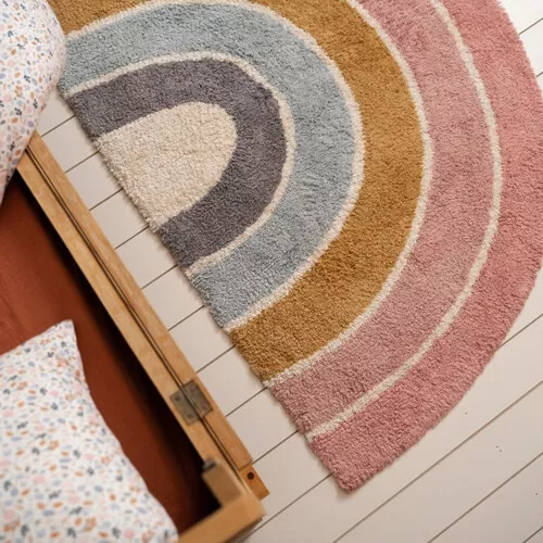 Little Dutch Vloerkleed Rainbow - Pure Pink - 130x80 Cm - Afbeelding 4